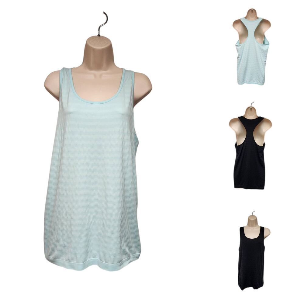 Old Navy Active Go Dry Racerback Tank Top Workout Athletic Size Large Lots Of 2